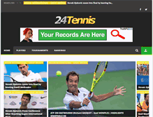 Tablet Screenshot of 24tennis.com